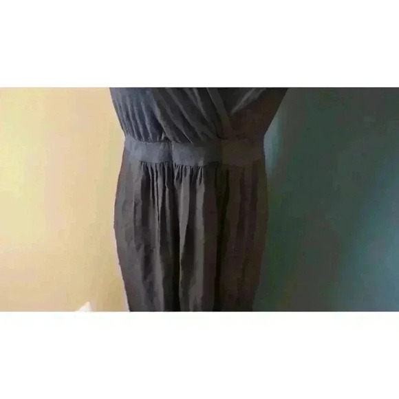 Liz Lange Maternity Women's Sleeveless Maxi Two Tone Ombre V-Neck Dress, Size L - Picture 3 of 15